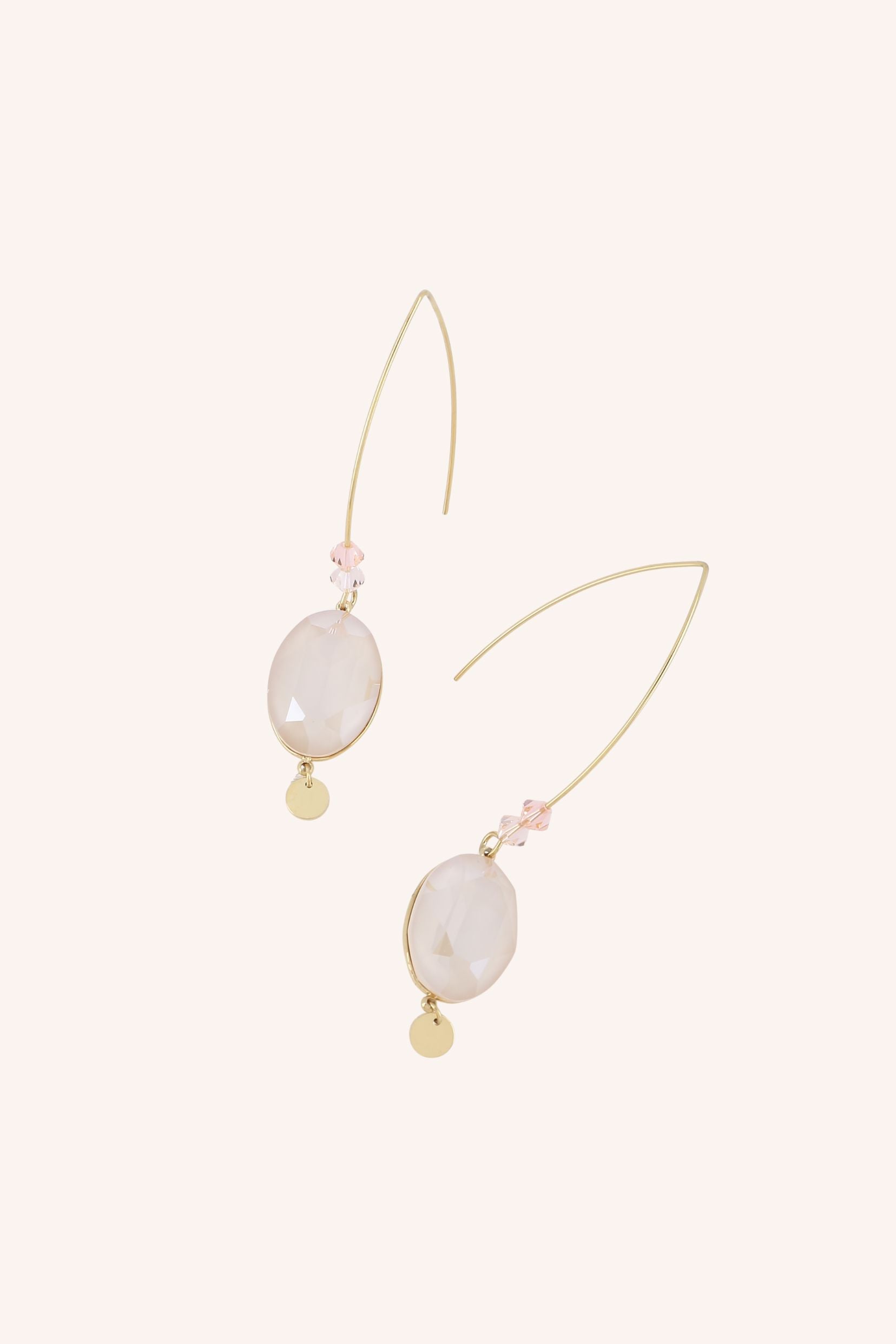 Boucles Bohm Paris - Bria Boucles d'oreilles Pendantes Bohm Paris Beige rosé 