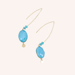 Boucles Bohm Paris - Bria Boucles d'oreilles Pendantes Bohm Paris Bleu Azure 
