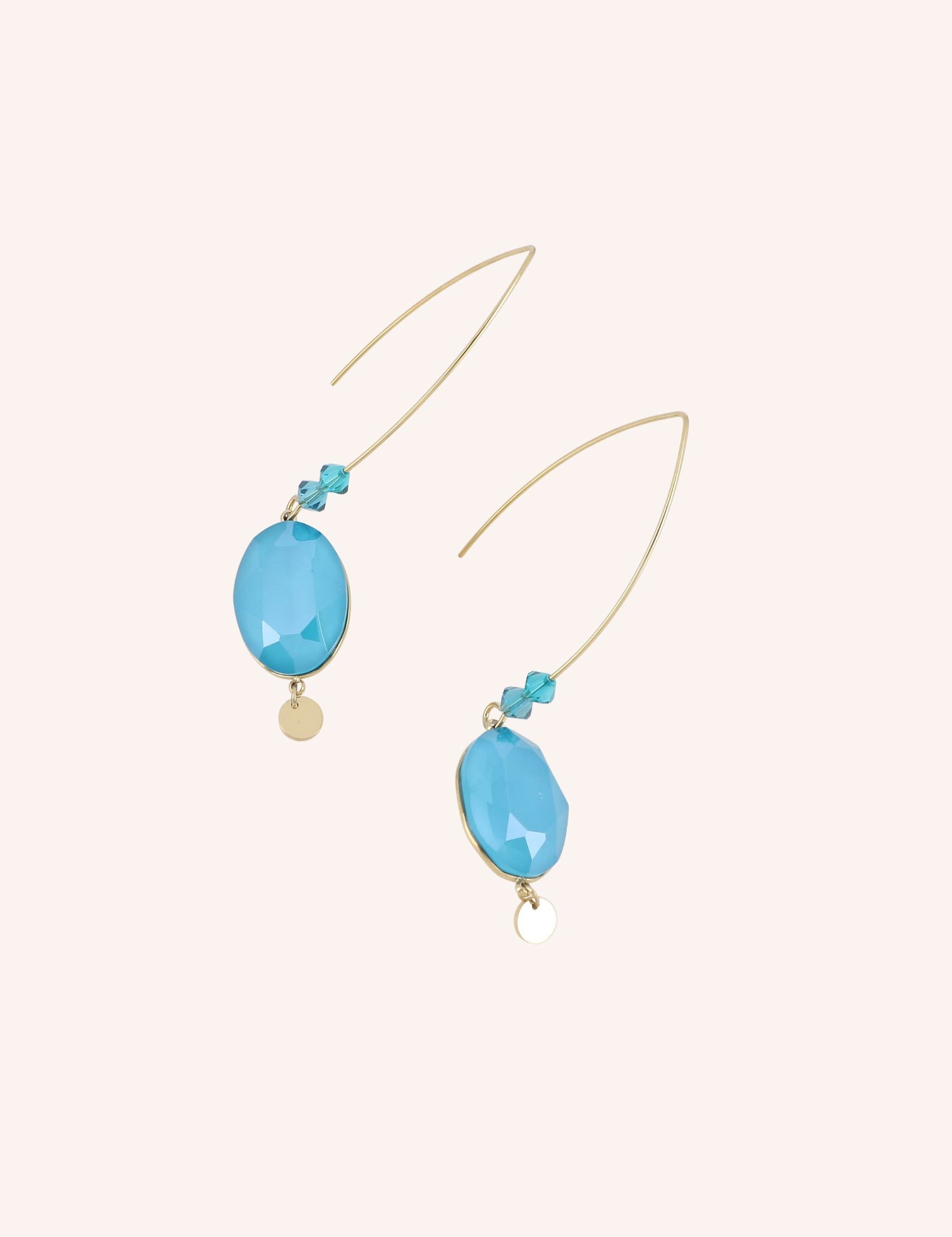 Boucles Bohm Paris - Bria Boucles d'oreilles Pendantes Bohm Paris Bleu Azure 