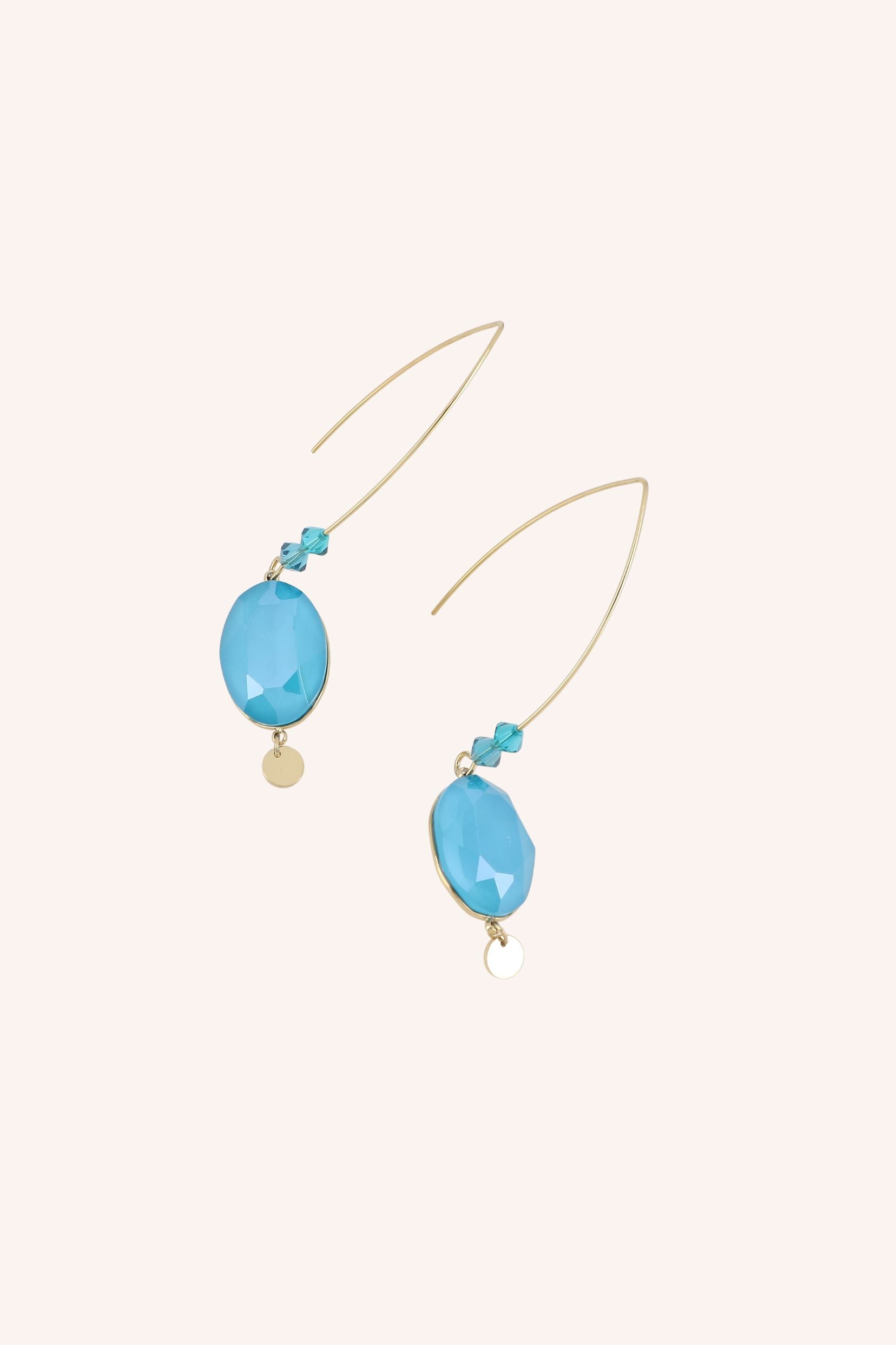 Boucles Bohm Paris - Bria Boucles d'oreilles Pendantes Bohm Paris Bleu Azure 