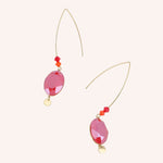 Boucles Bohm Paris - Bria Boucles d'oreilles Pendantes Bohm Paris Rouge 