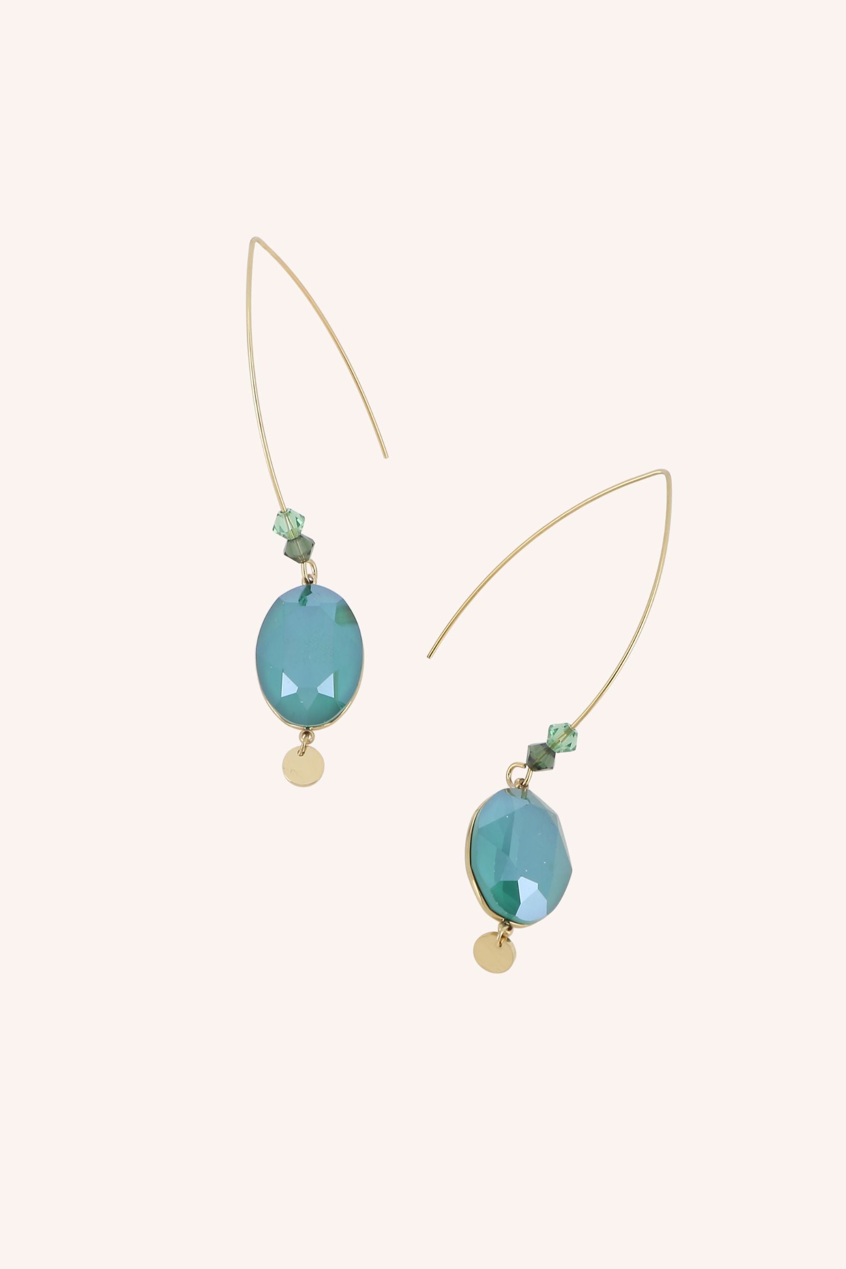 Boucles Bohm Paris - Bria Boucles d'oreilles Pendantes Bohm Paris Vert foncé 