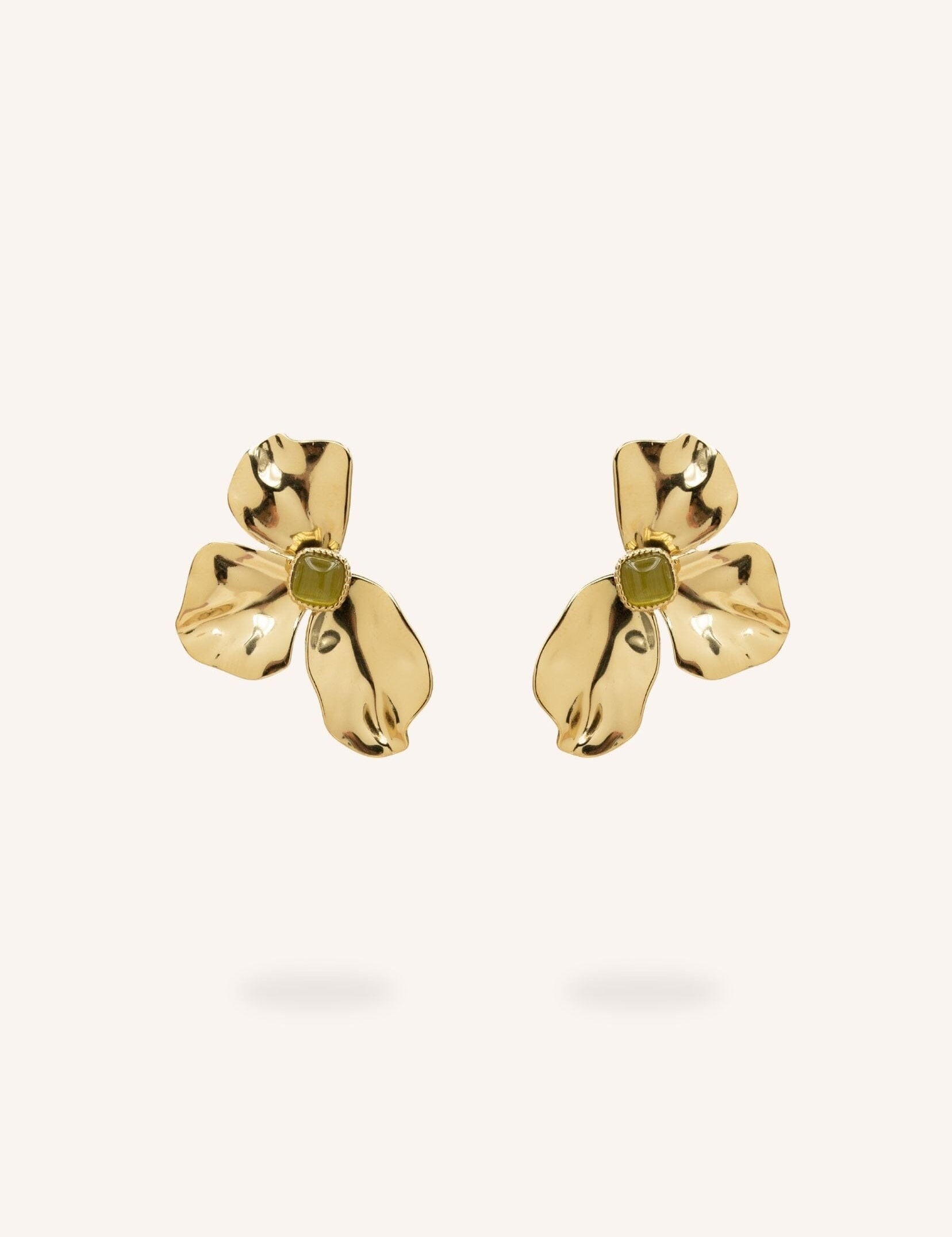 Boucles Bohm Paris - Calanthe Boucles d'oreilles à puces Bohm Paris Kaki 