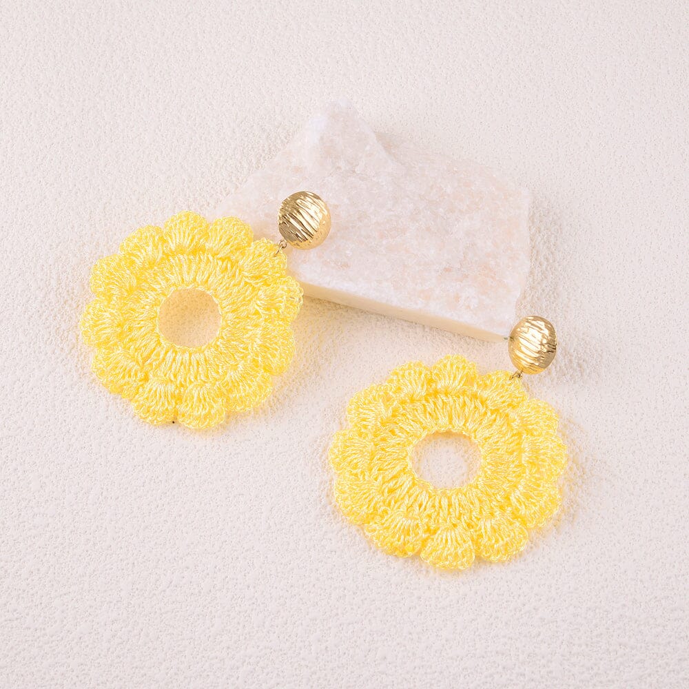 Boucles Bohm Paris - Calyma Boucles D'oreilles pendantes Bohm Paris Jaune 