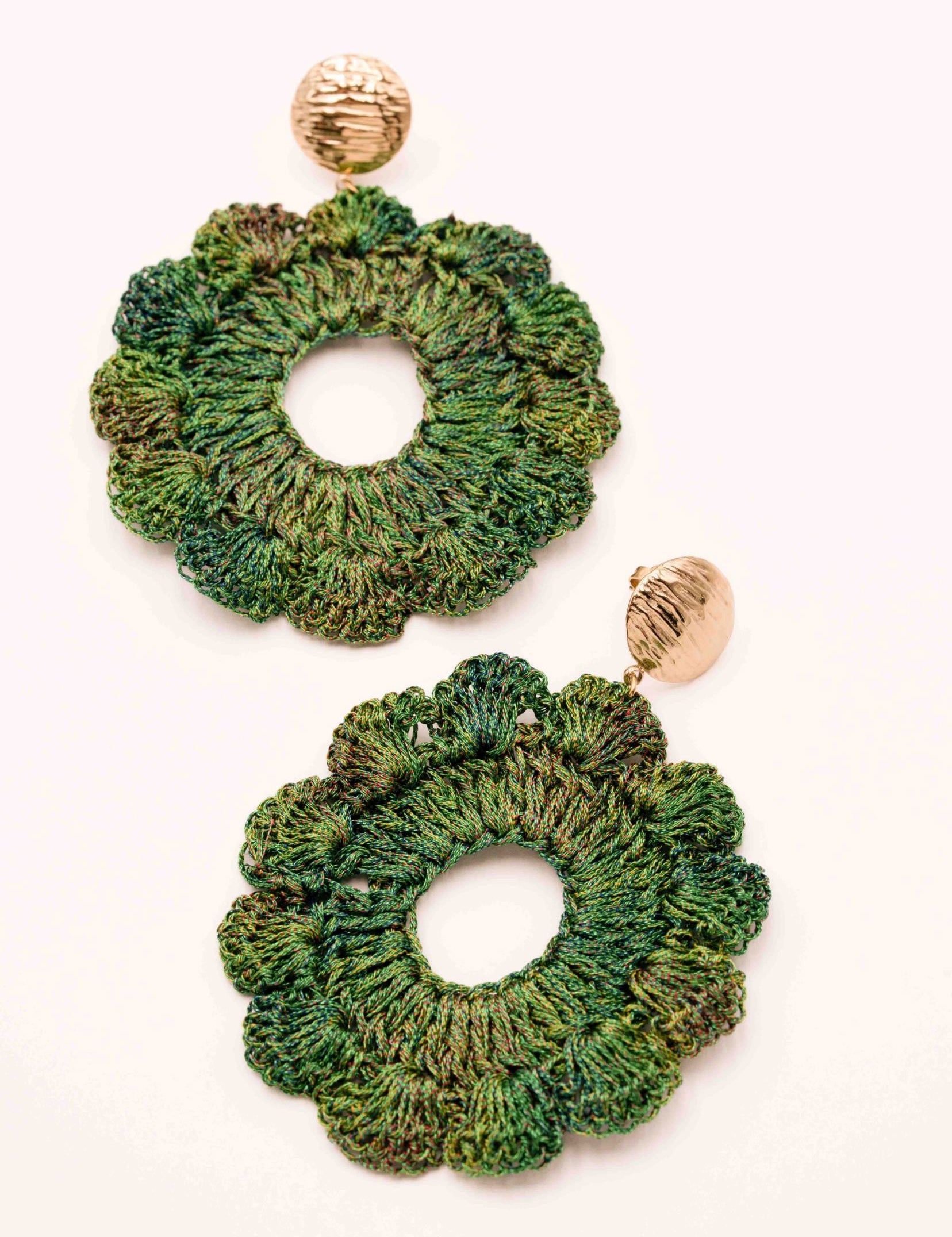Boucles Bohm Paris - Calyma Boucles D'oreilles pendantes Bohm Paris Vert 