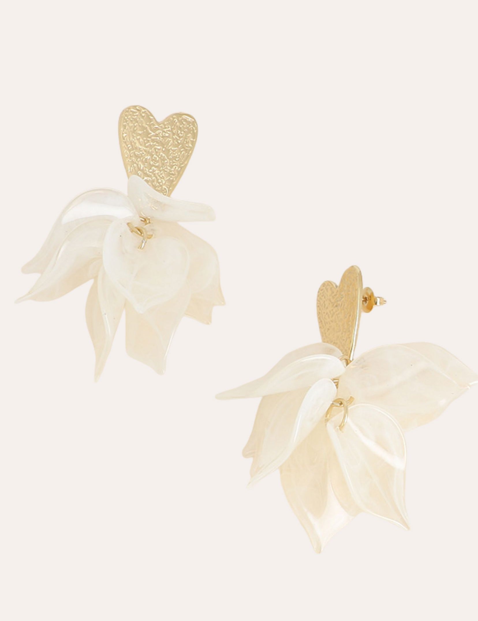 Boucles Bohm Paris - Cappuccino Boucles d'oreilles Pendantes Bohm Paris Beige 