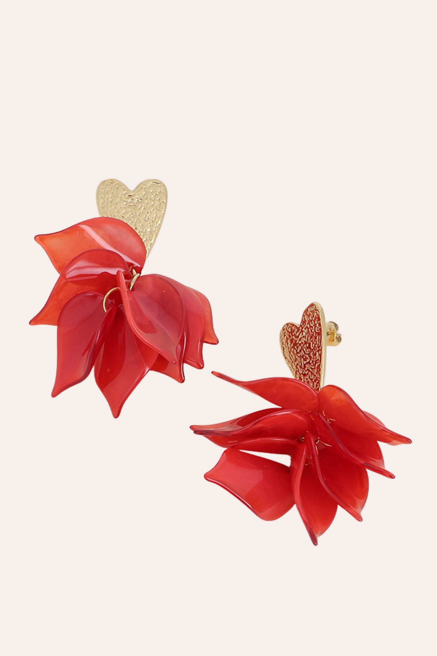 Boucles Bohm Paris - Cappuccino Boucles d'oreilles Pendantes Bohm Paris Rouge 
