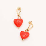 Boucles Bohm Paris - Carleeni Boucles D'oreilles Bohm Paris Rouge émail 