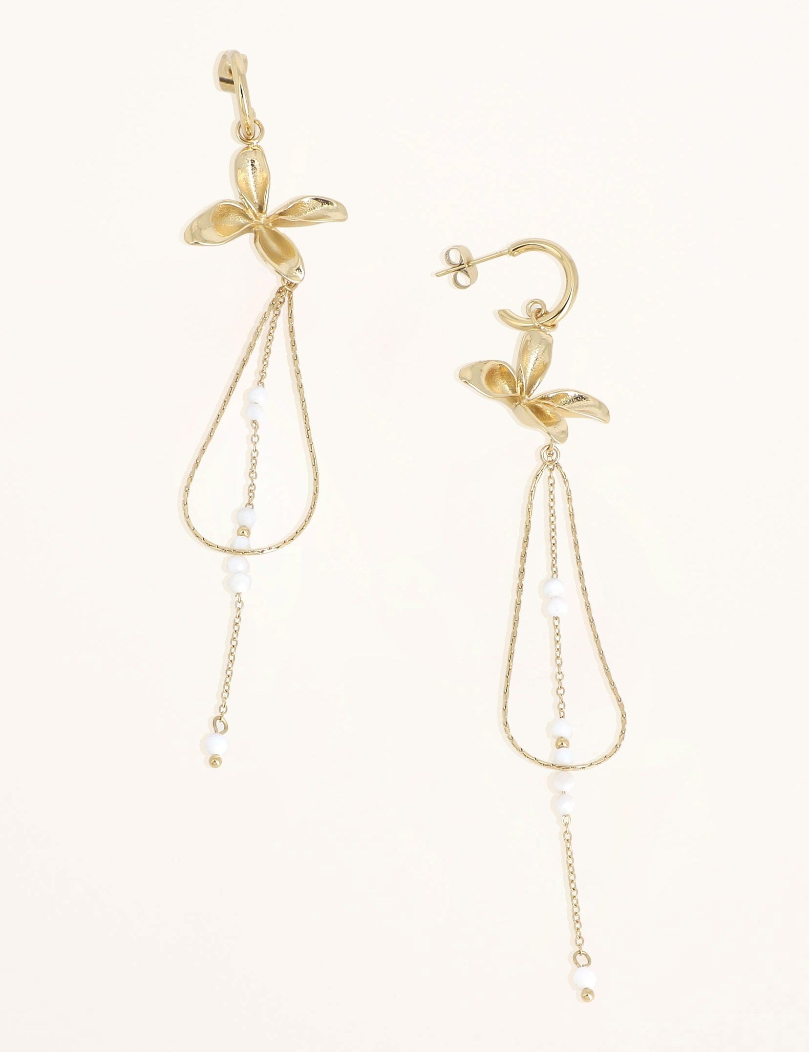Boucles Bohm Paris - Celestia Boucles D'oreilles Bohm Paris Nacre blanche 