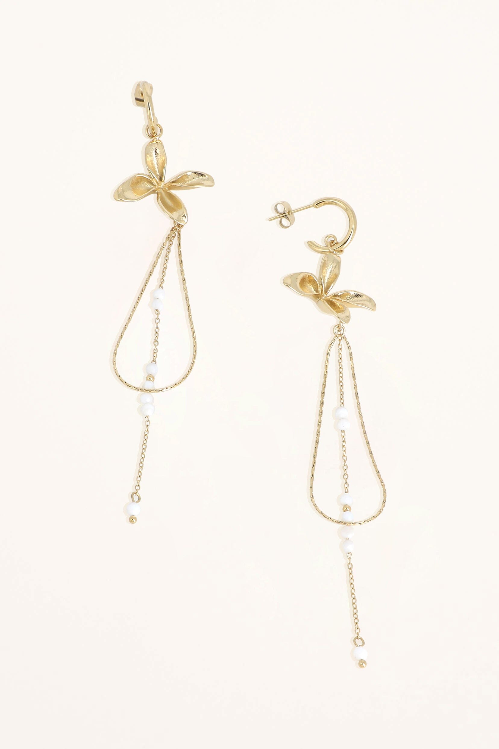 Boucles Bohm Paris - Celestia Boucles D'oreilles Bohm Paris Nacre blanche 