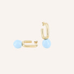 Boucles Bohm Paris - Clary Boucles types Créoles Bohm Paris Bleu ciel 