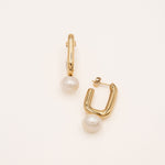 Boucles Bohm Paris - Clary Boucles types Créoles Bohm Paris Perle résine blanche 