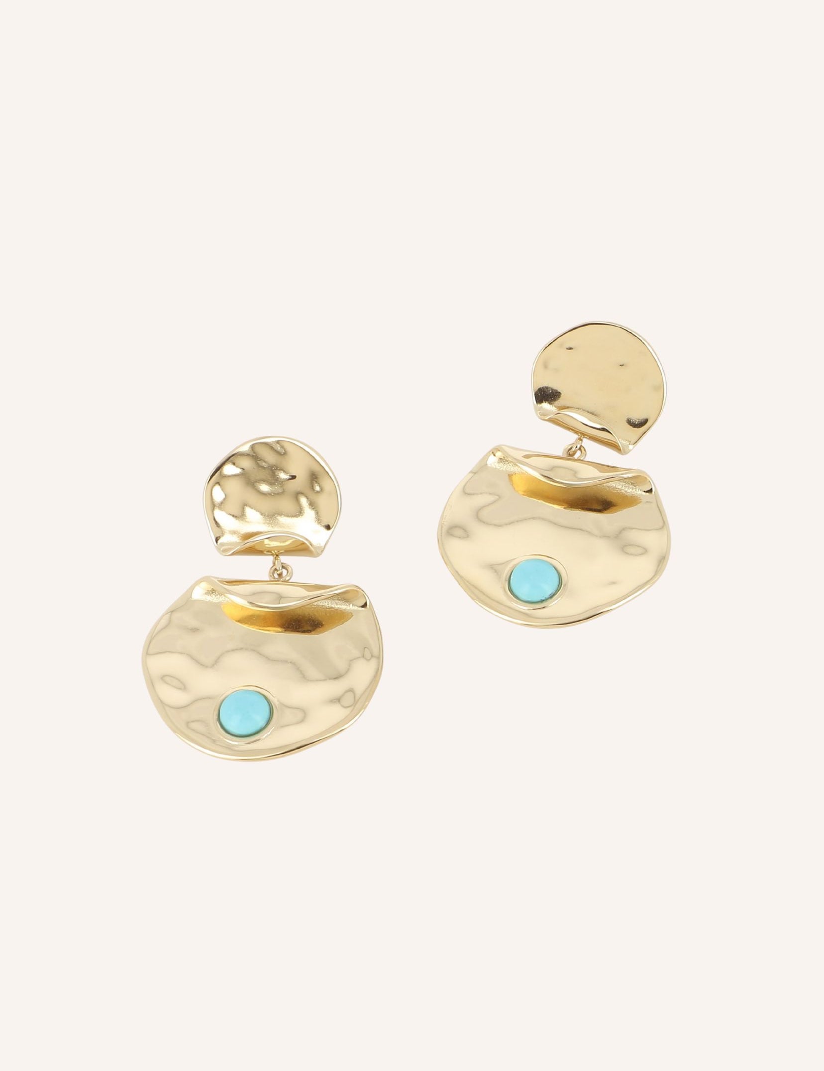 Boucles Bohm Paris - Cléandre Bracelet Pendantifs Bohm Paris Howlite bleu 