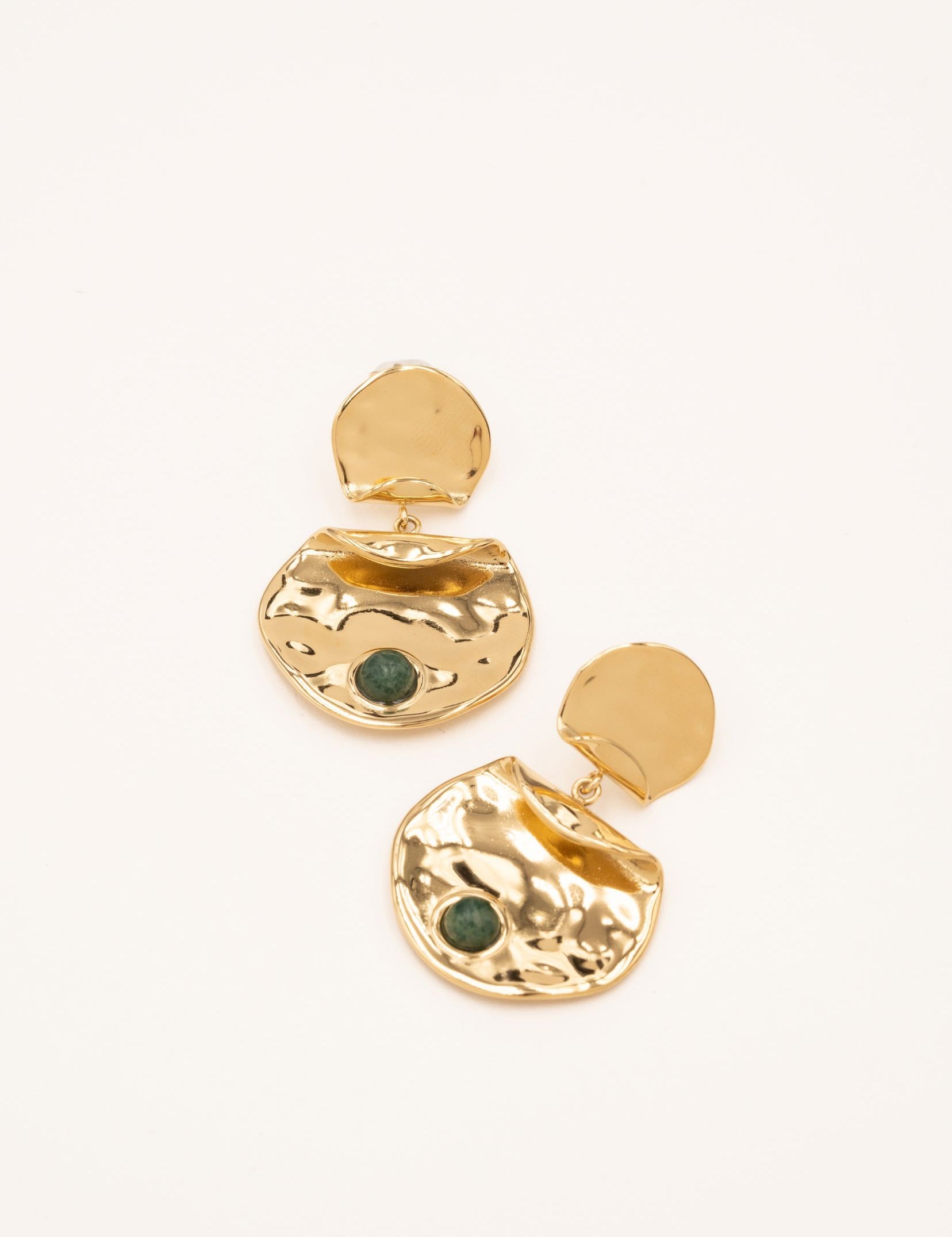 Boucles Bohm Paris - Cléandre Bracelet Pendantifs Bohm Paris Jaspe vert 