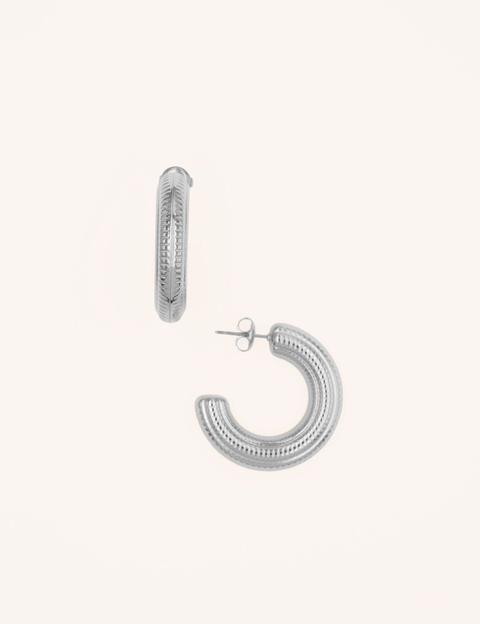 Boucles Bohm Paris - Clementina M Boucles d'oreilles Créoles Bohm Paris Argenté 