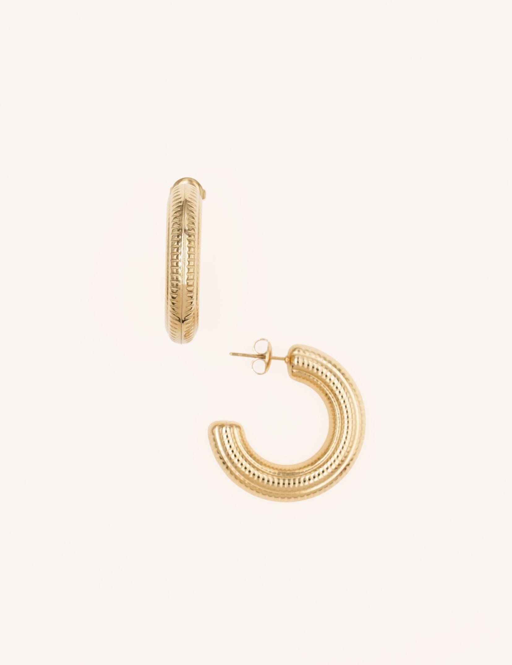 Boucles Bohm Paris - Clementina M Boucles d'oreilles Créoles Bohm Paris Doré 