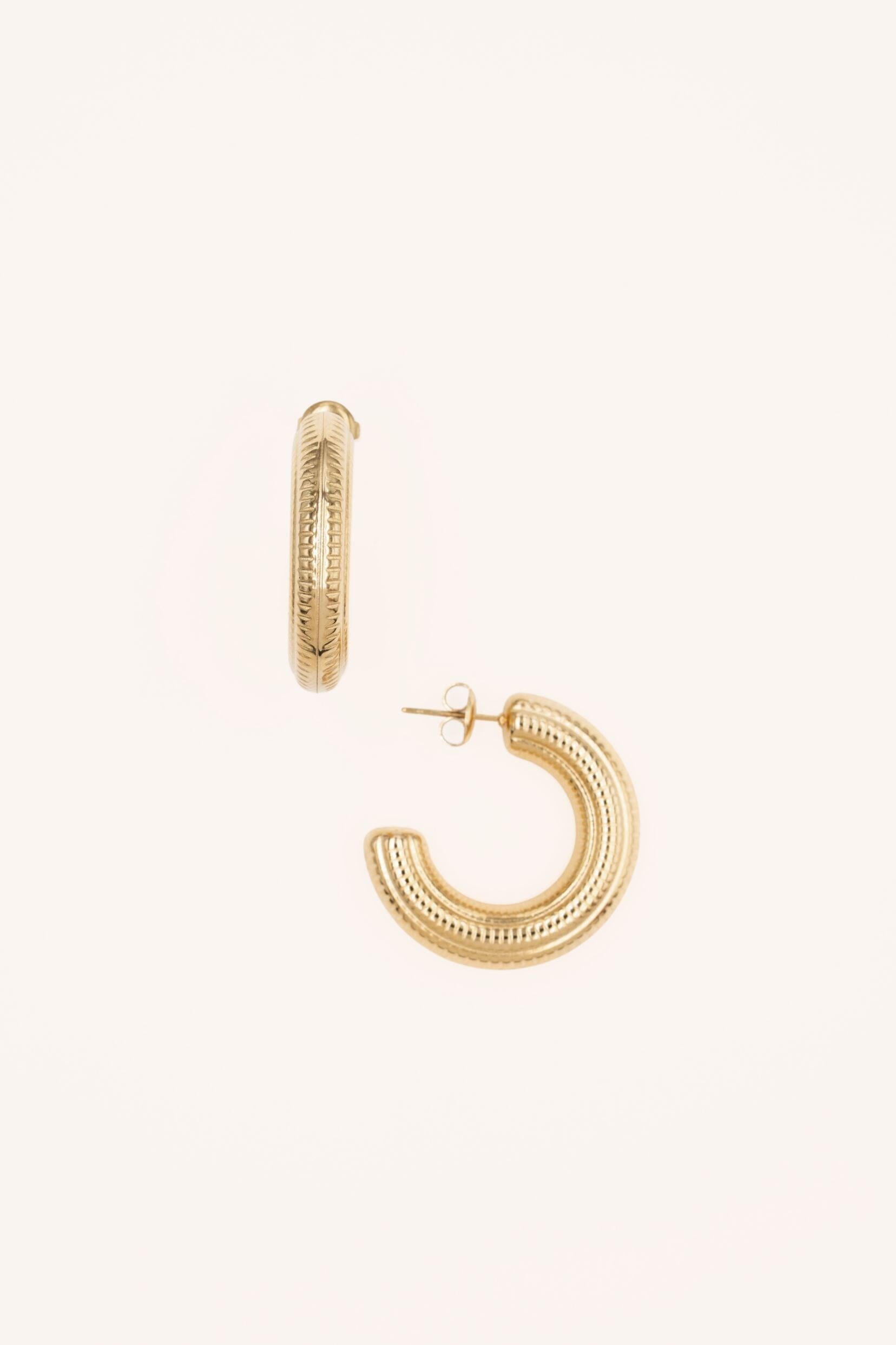 Boucles Bohm Paris - Clementina M Boucles d'oreilles Créoles Bohm Paris Doré 