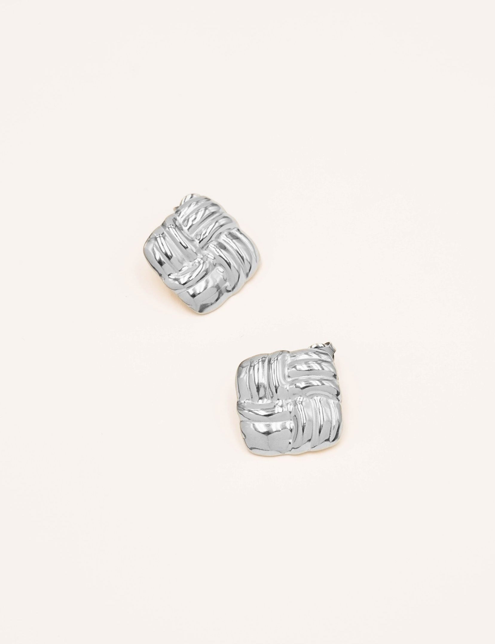 Boucles Bohm Paris - Clotilde Boucles d'oreilles à puces Bohm Paris Argenté 