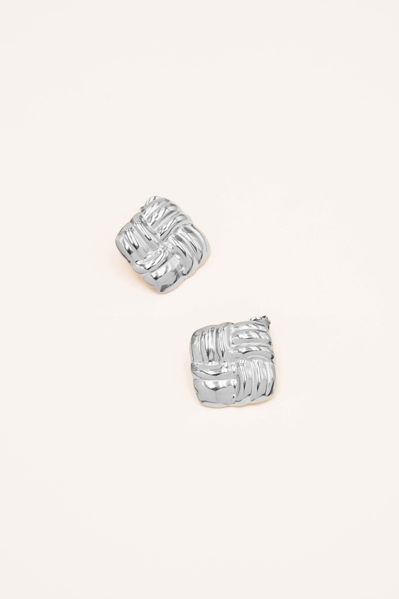 Boucles Bohm Paris - Clotilde Boucles d'oreilles à puces Bohm Paris Argenté 