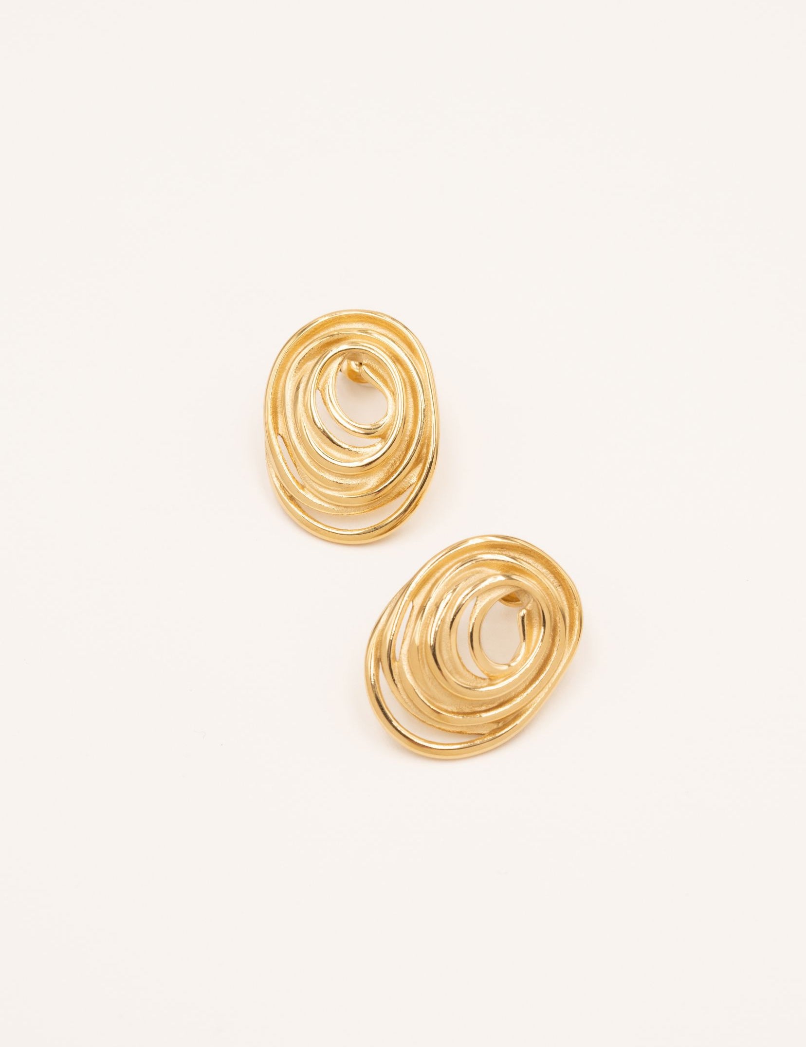 Boucles Bohm Paris - Constania Boucles d'oreilles à puces Bohm Paris Doré 