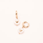 Boucles Bohm Paris - Coralia Boucles d'oreilles Créoles Bohm Paris Perle d'eau 