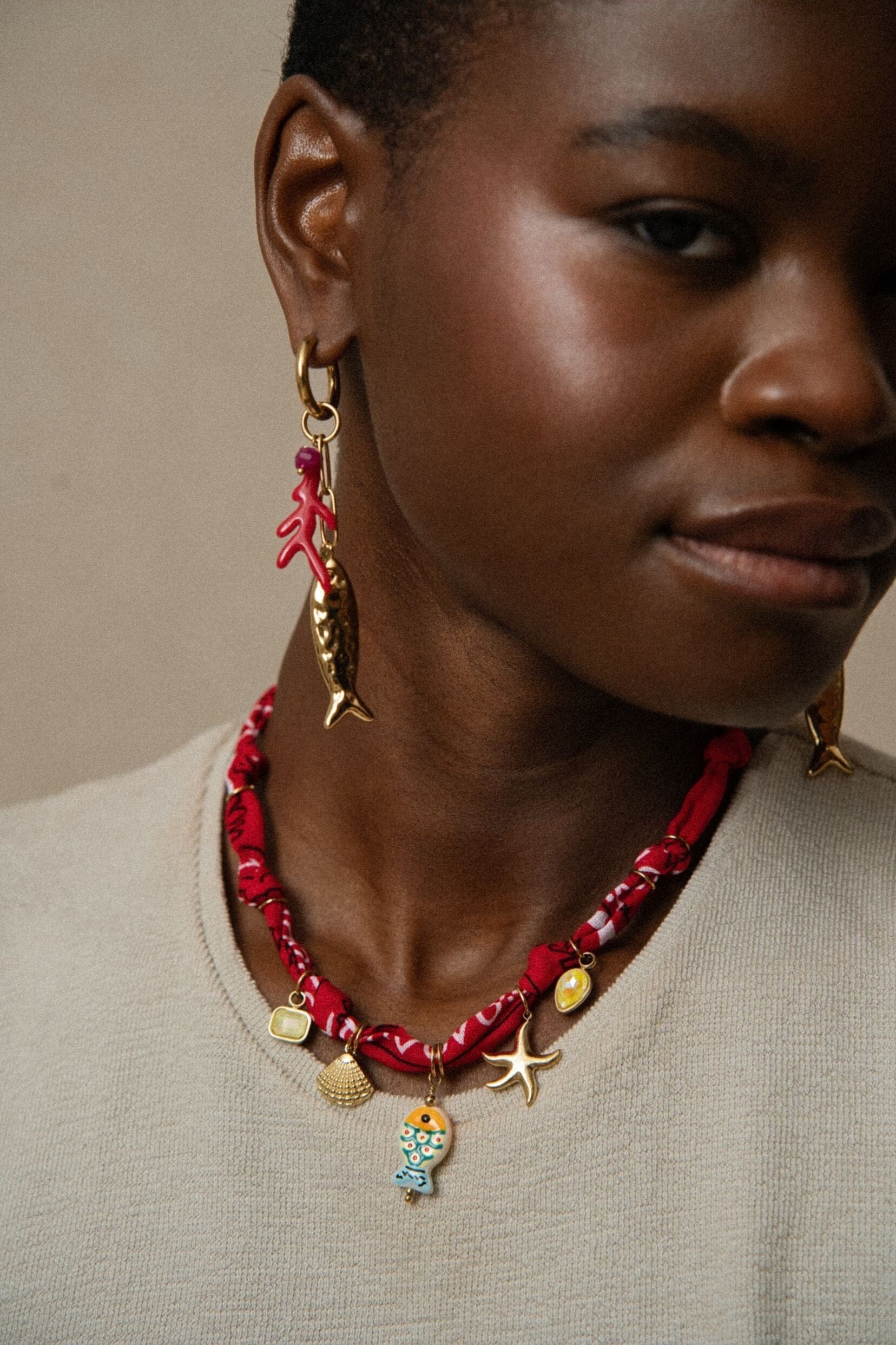 Boucles Bohm Paris - Coralya Boucles d'oreilles type Créoles Bohm Paris 