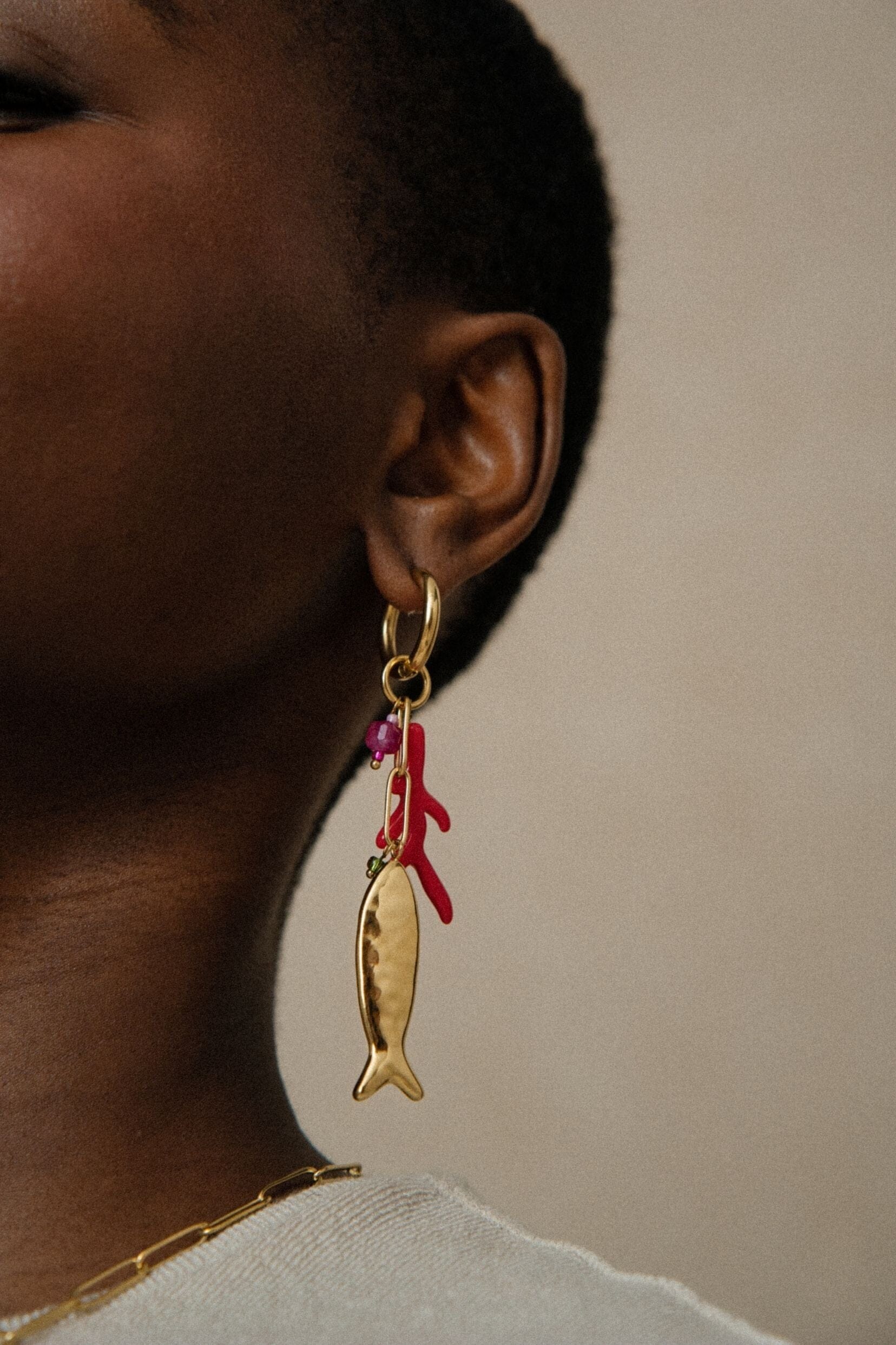 Boucles Bohm Paris - Coralya Boucles d'oreilles type Créoles Bohm Paris 