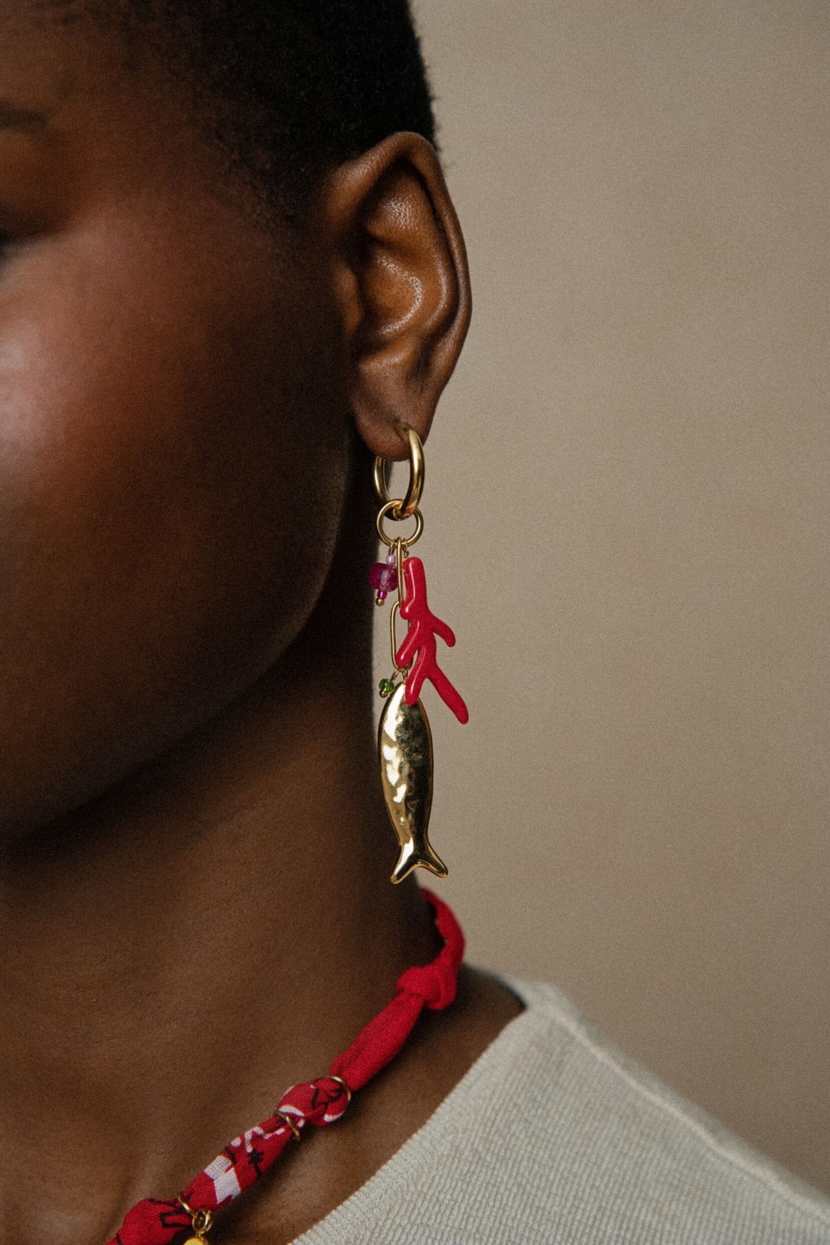 Boucles Bohm Paris - Coralya Boucles d'oreilles type Créoles Bohm Paris 