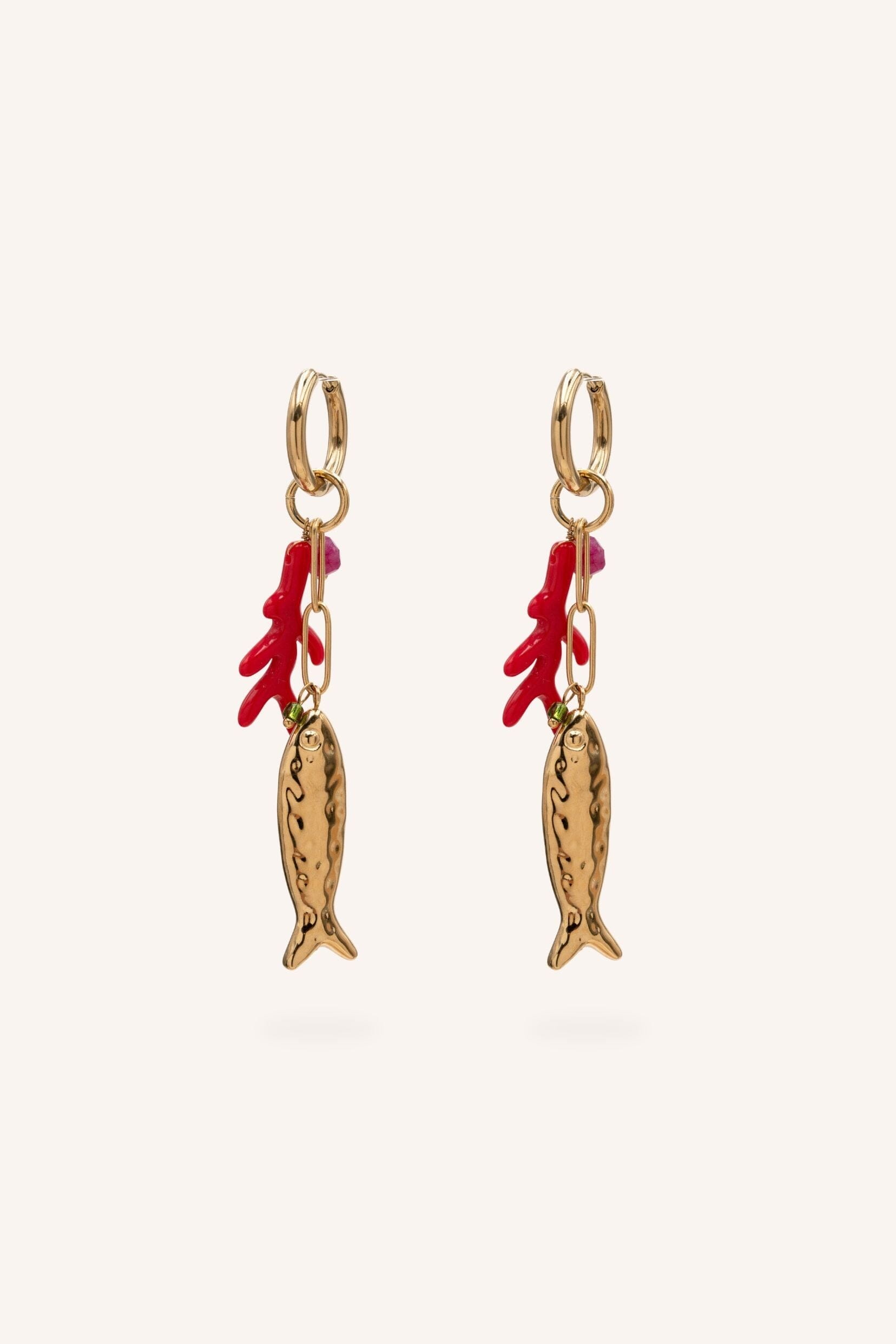 Boucles Bohm Paris - Coralya Boucles d'oreilles type Créoles Bohm Paris Doré 
