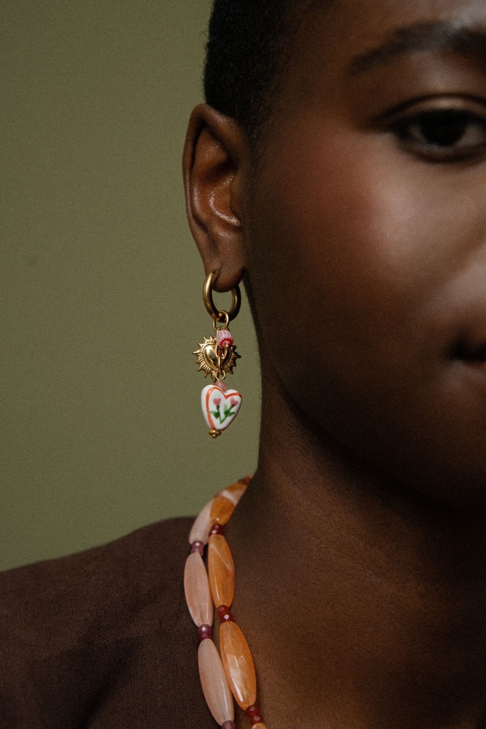 Boucles Bohm Paris - Corazón Boucles d'oreilles type Créoles Bohm Paris 