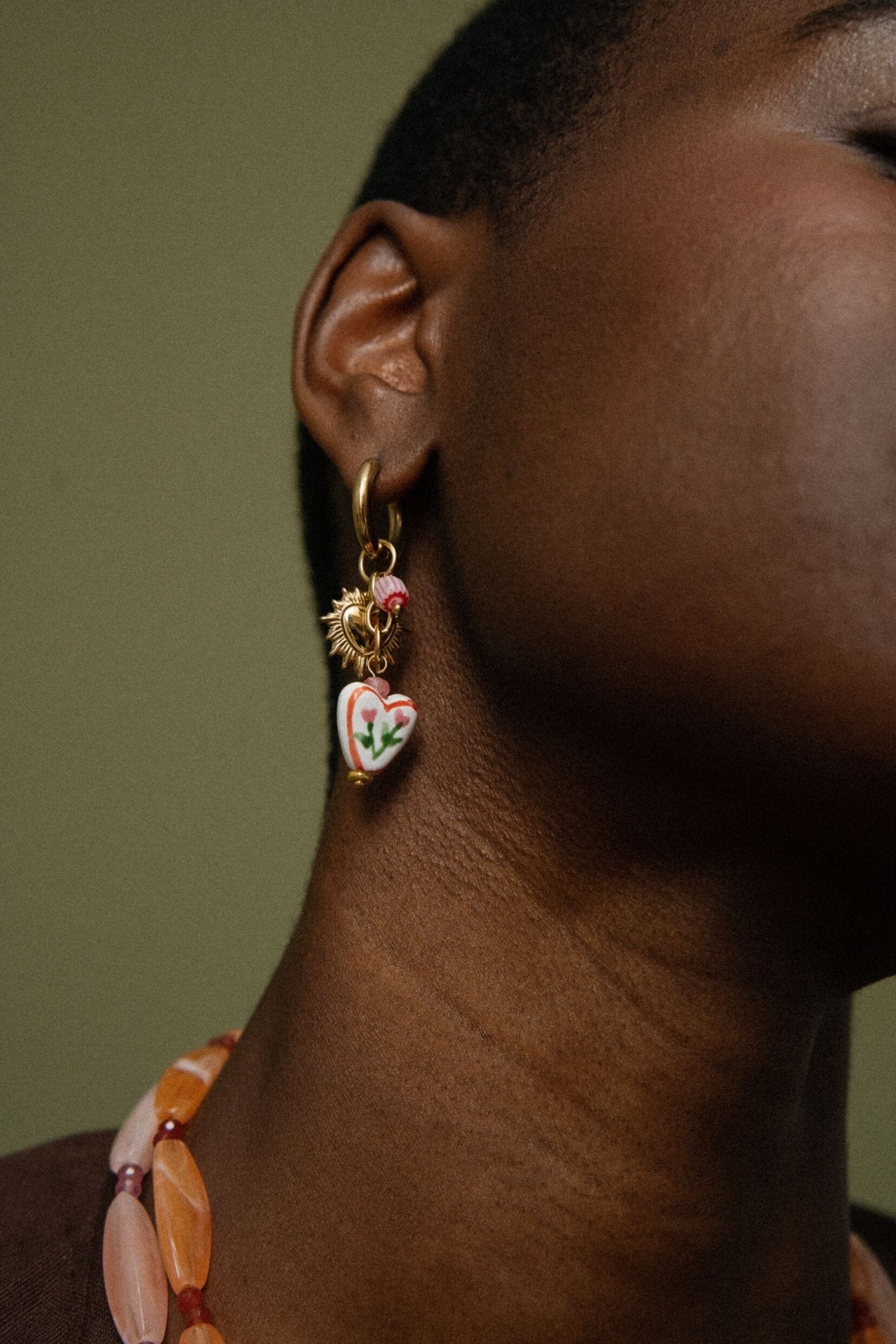 Boucles Bohm Paris - Corazón Boucles d'oreilles type Créoles Bohm Paris 