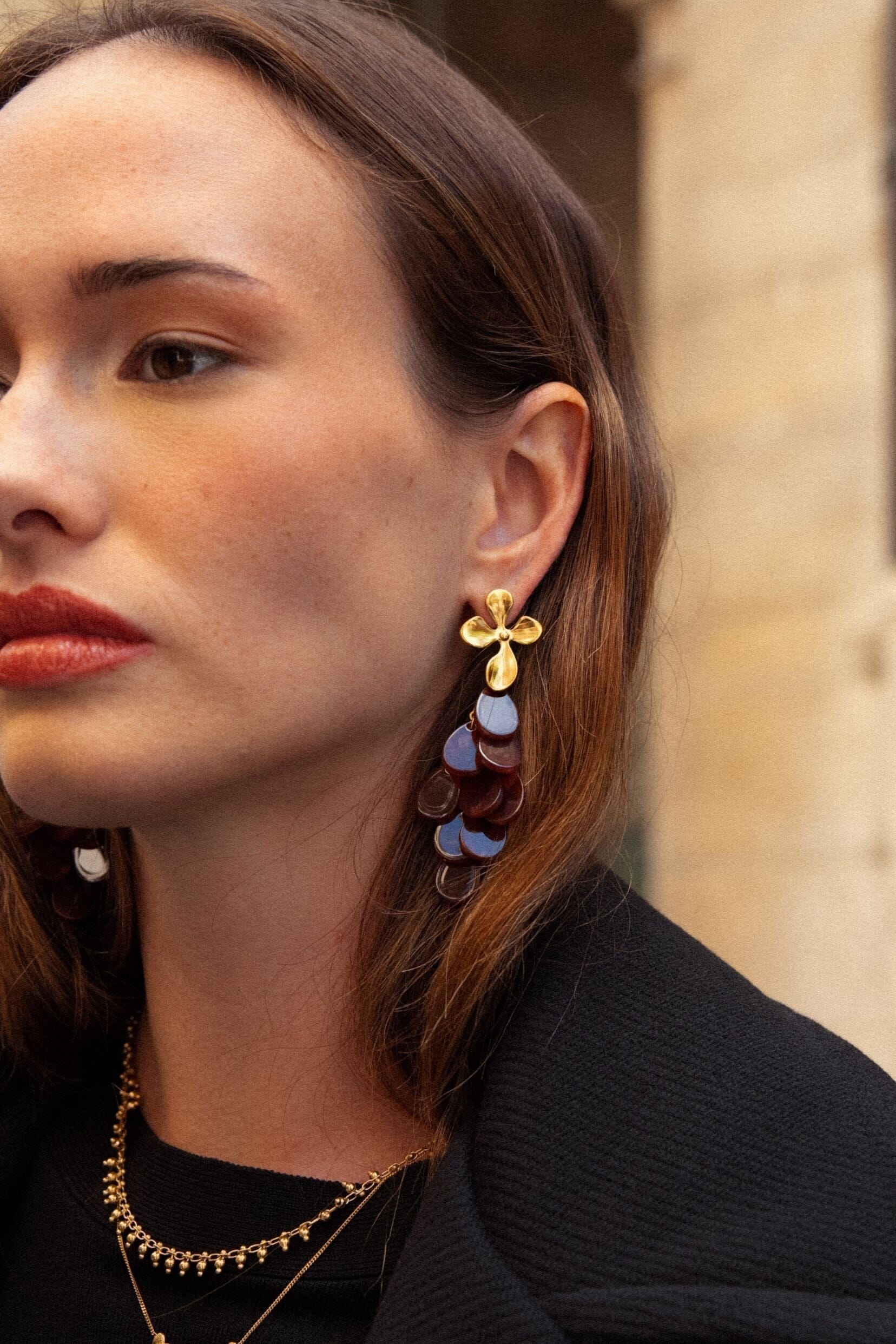 Boucles Bohm Paris - Dahliane Boucles d'oreilles pendantes Bohm Paris 