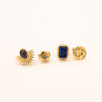 Boucles Bohm Paris - Dahlie Boucles d'oreilles à Puces Bohm Paris Lapis lazuli 