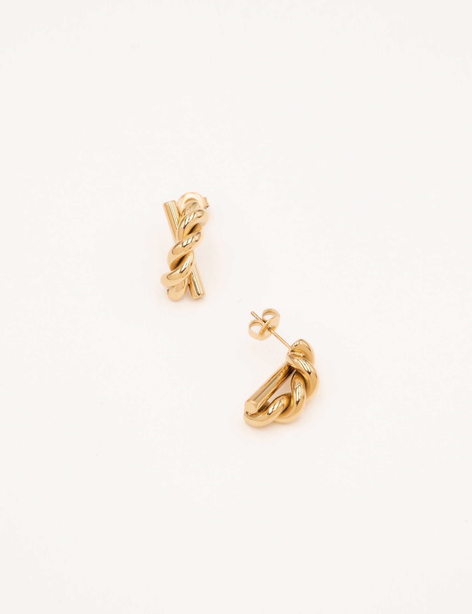 Boucles Bohm Paris - Dalie Boucles d'oreilles à puces Bohm Paris Doré 