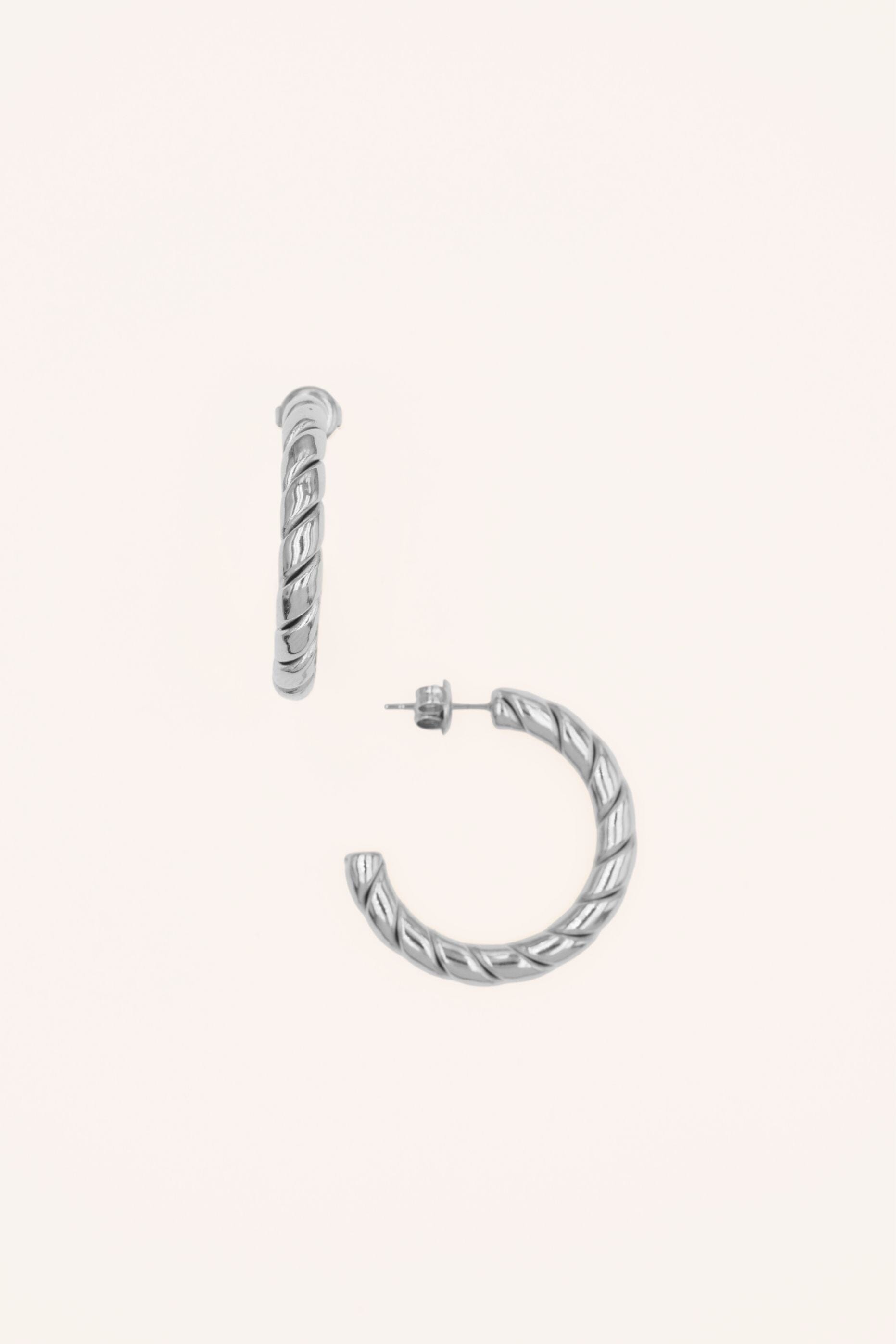 Boucles Bohm Paris - Delvane Boucles d'oreilles type Créoles Bohm Paris Argenté 