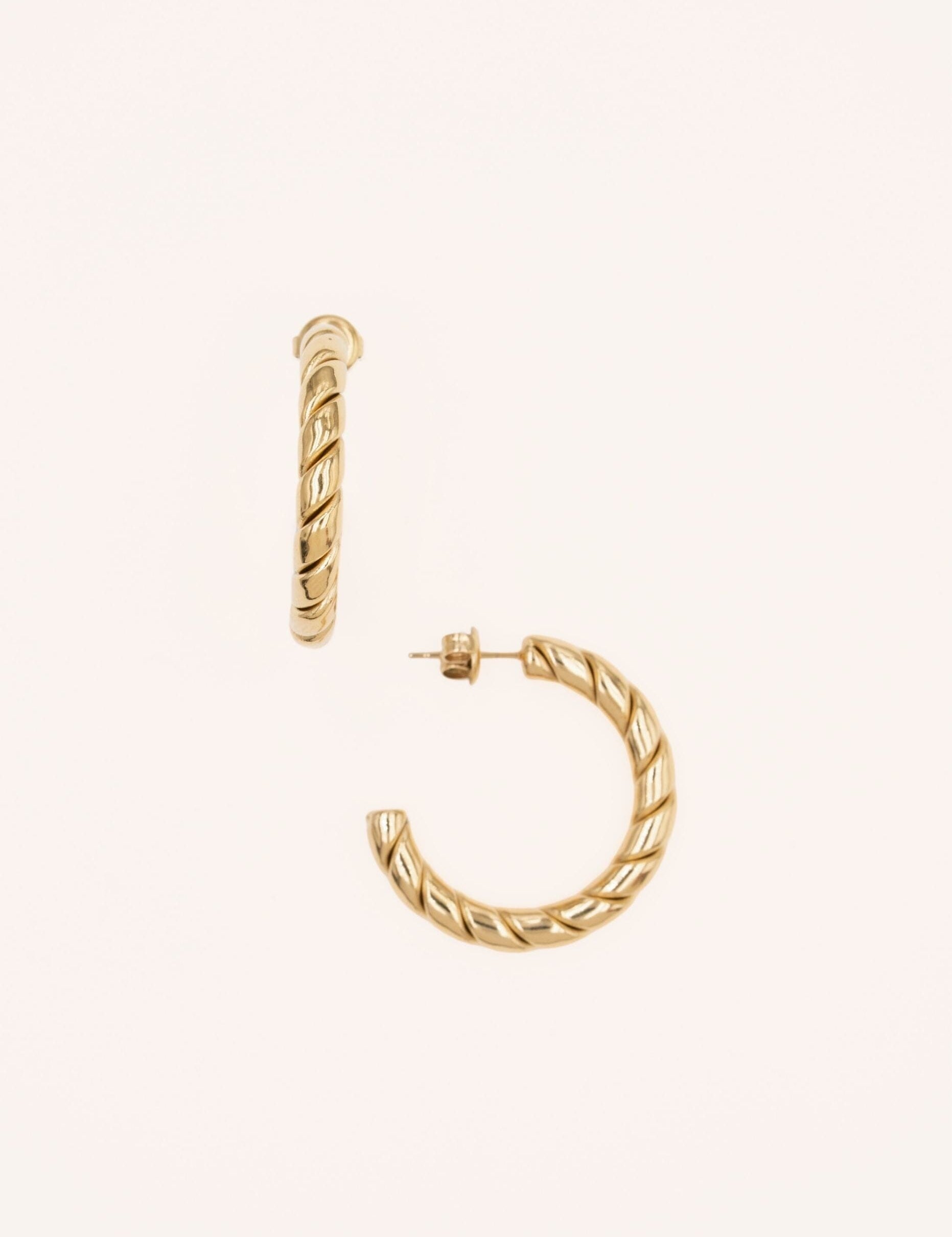 Boucles Bohm Paris - Delvane Boucles d'oreilles type Créoles Bohm Paris Doré 
