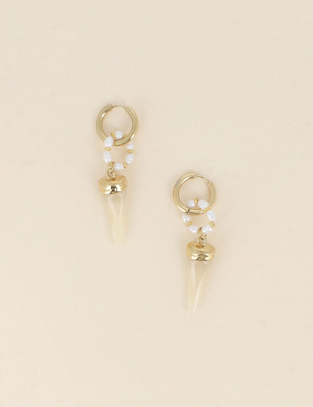 Boucles Bohm Paris - Ebonya Boucles d'oreilles type Créoles Bohm Paris Blanc 