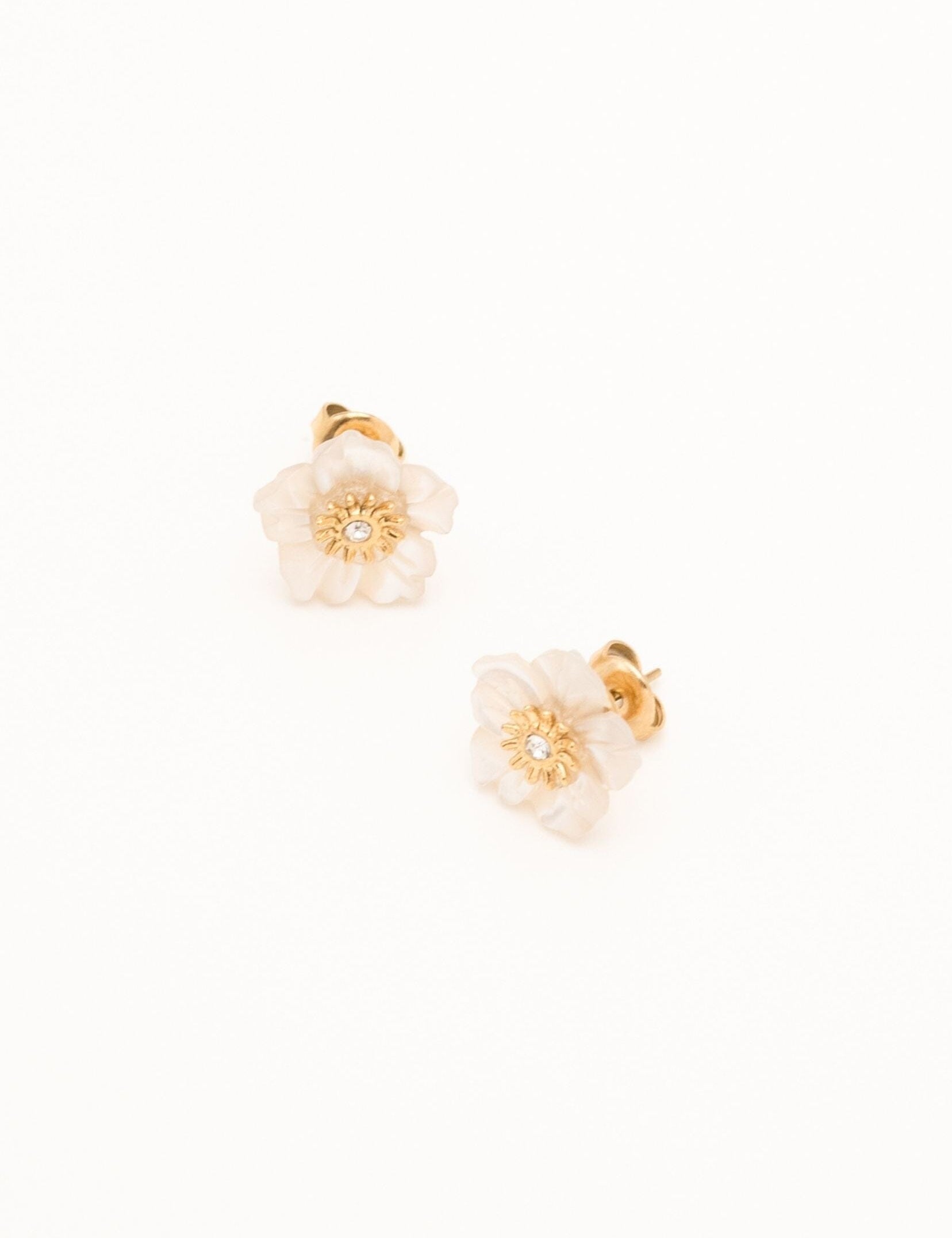 Boucles Bohm Paris - Elfie Boucles D'oreilles Bohm Paris Nacre blanche 