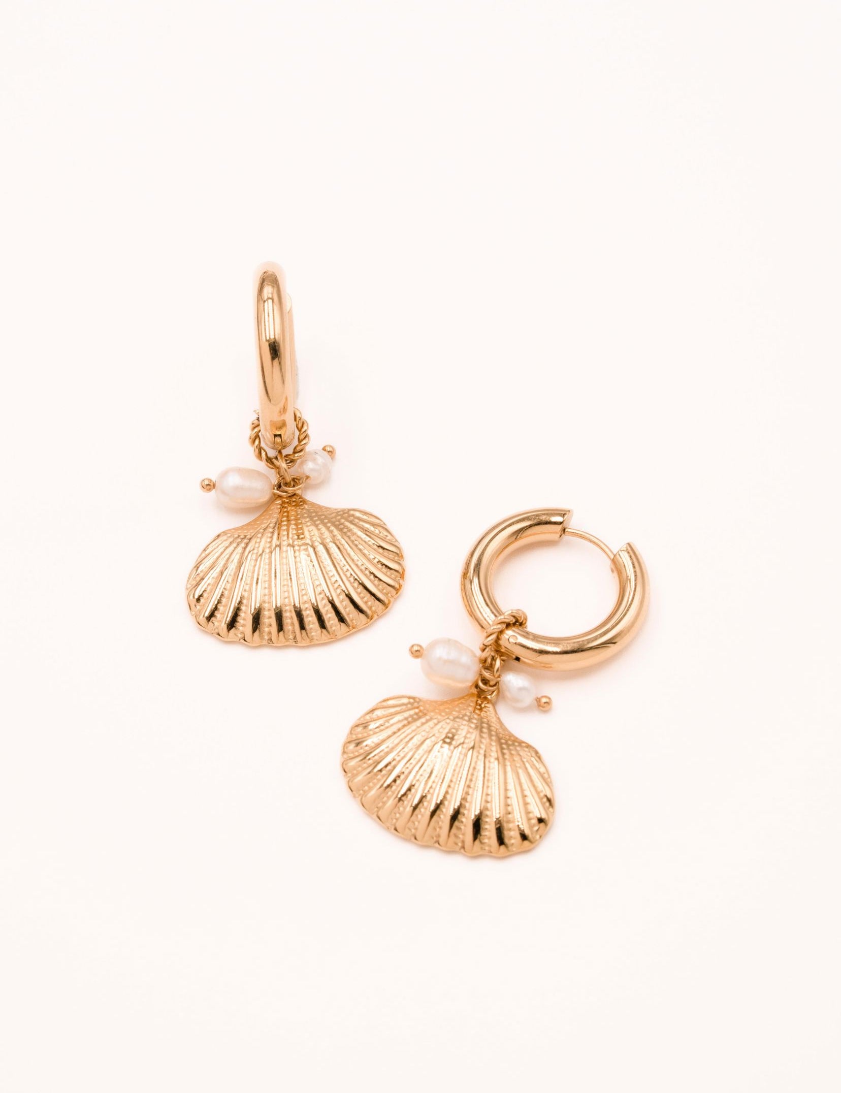 Boucles Bohm Paris - Elina Boucles d'oreilles Créoles Bohm Paris Doré 