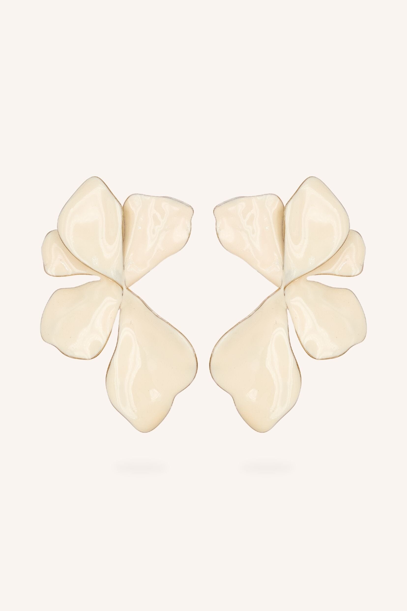 Boucles Bohm Paris - Elya Boucles d'oreilles à puces Bohm Paris Écru 
