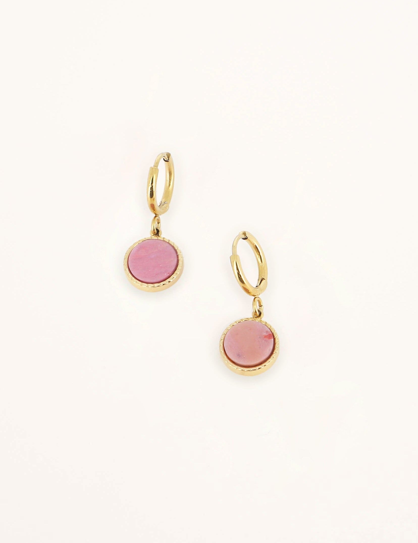 Boucles Bohm Paris - Emllo Boucles D'oreilles Bohm Paris Rhodonite 