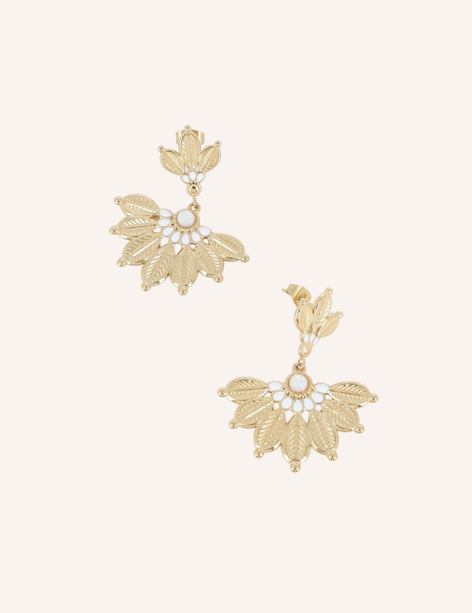 Boucles Bohm Paris - Emma Boucles d'oreilles Pendantes Bohm Paris Blanc 