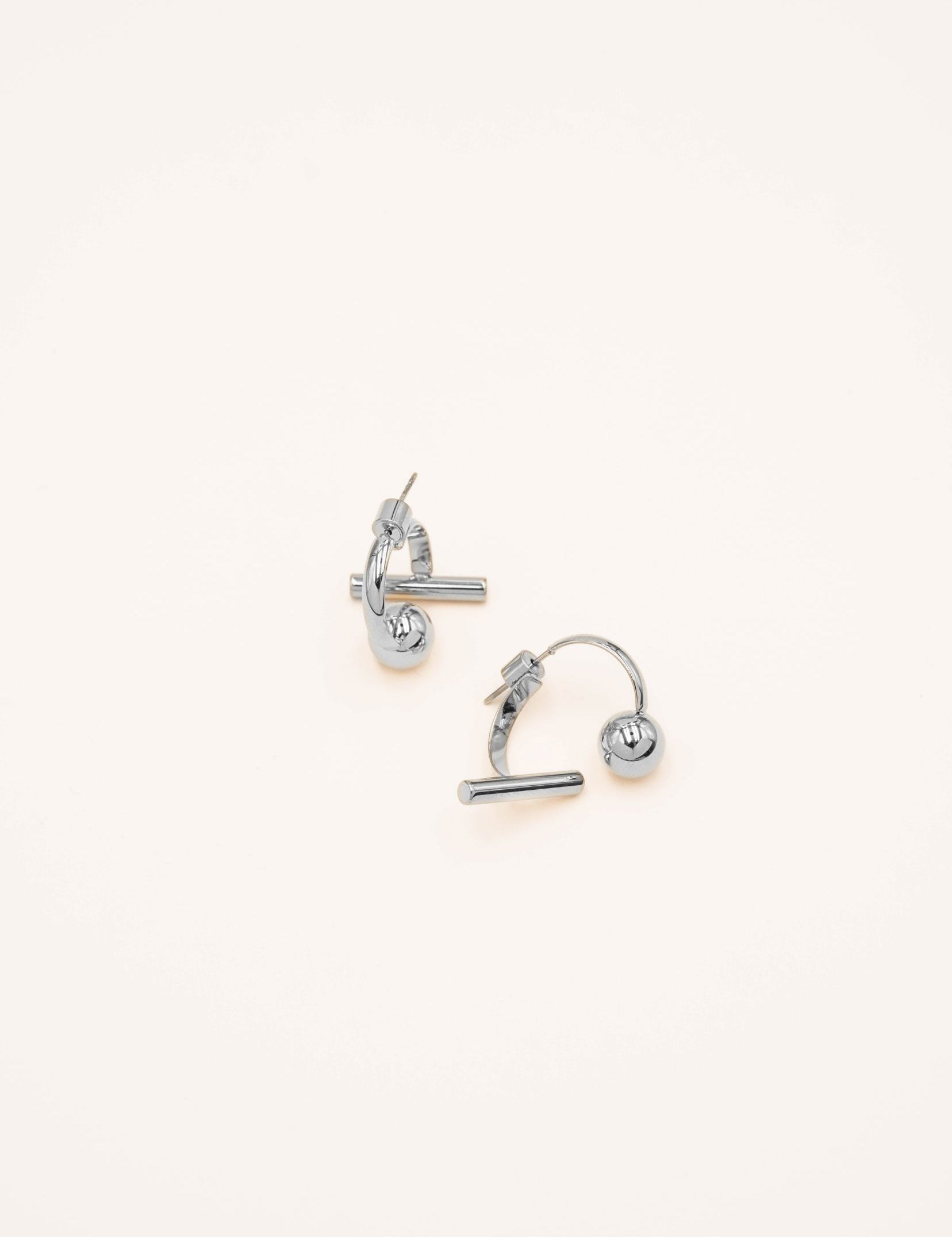 Boucles Bohm Paris - Enora Boucles d'oreilles à puces Bohm Paris Argenté 