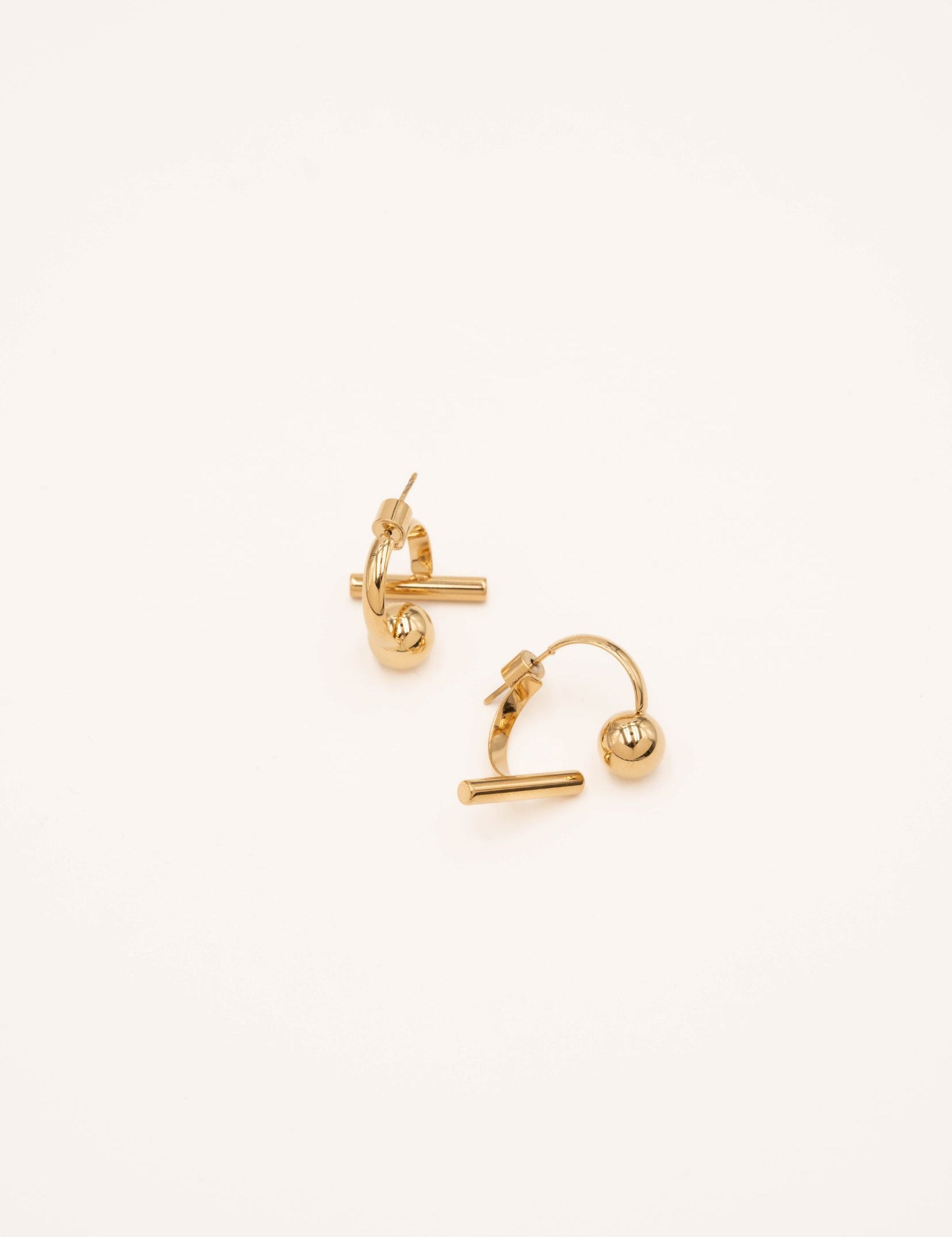 Boucles Bohm Paris - Enora Boucles d'oreilles à puces Bohm Paris Doré 