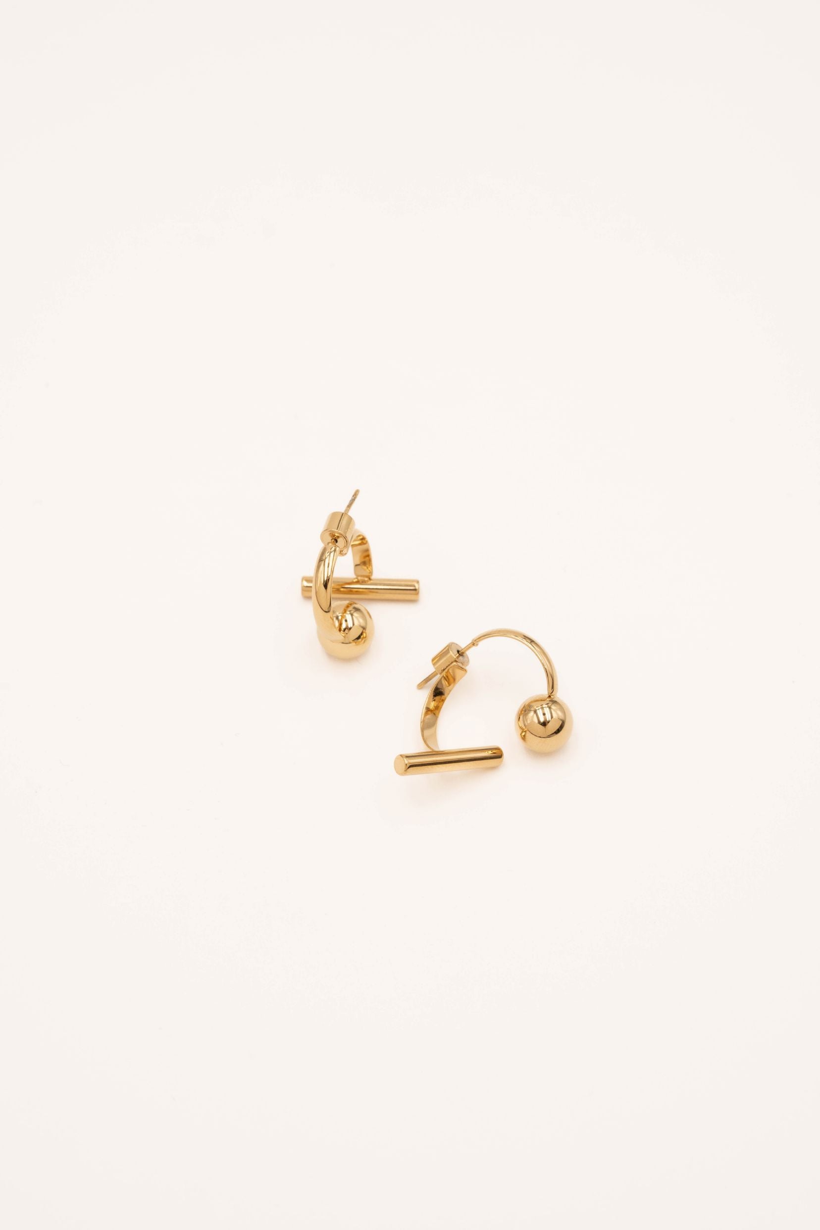 Boucles Bohm Paris - Enora Boucles d'oreilles à puces Bohm Paris Doré 
