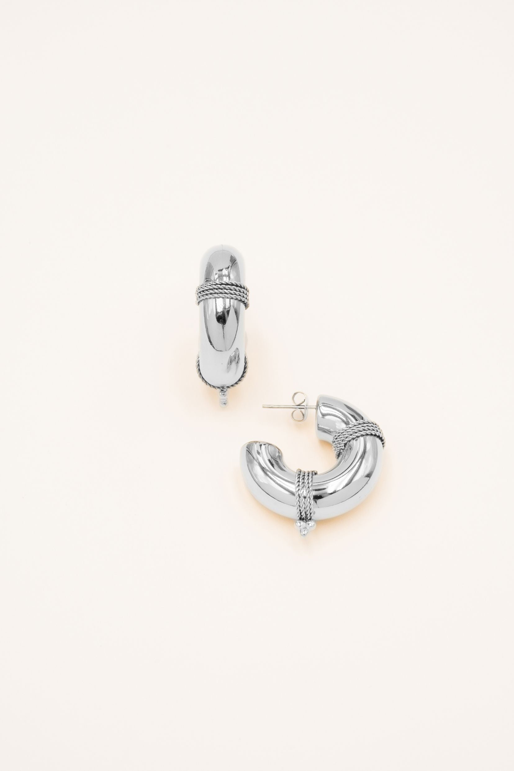 Boucles Bohm Paris - Évanie M Boucles d'oreilles type Créoles Bohm Paris Argenté 