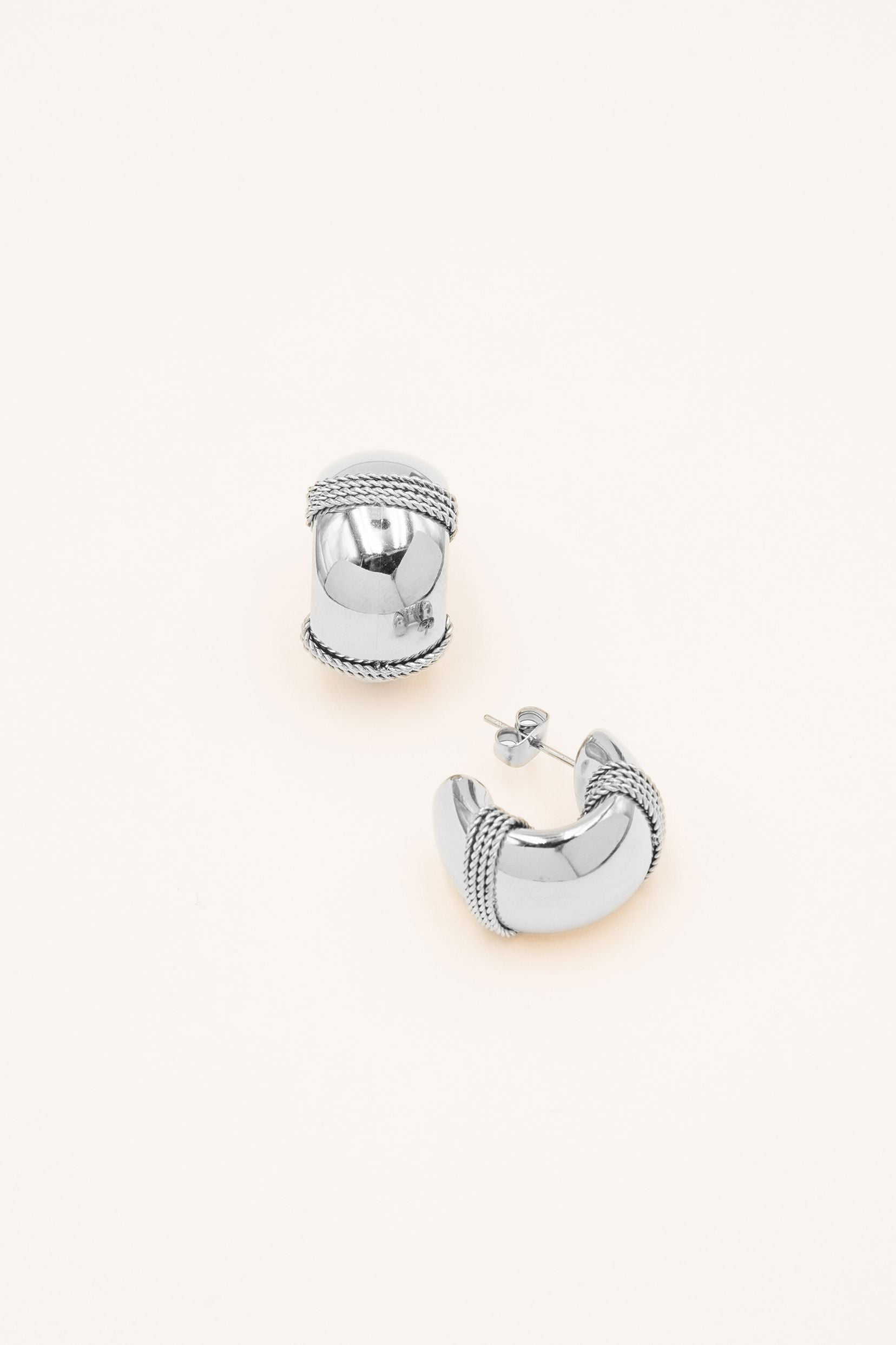 Boucles Bohm Paris - Évanie S Boucles d'oreilles type Créoles Bohm Paris Argenté 