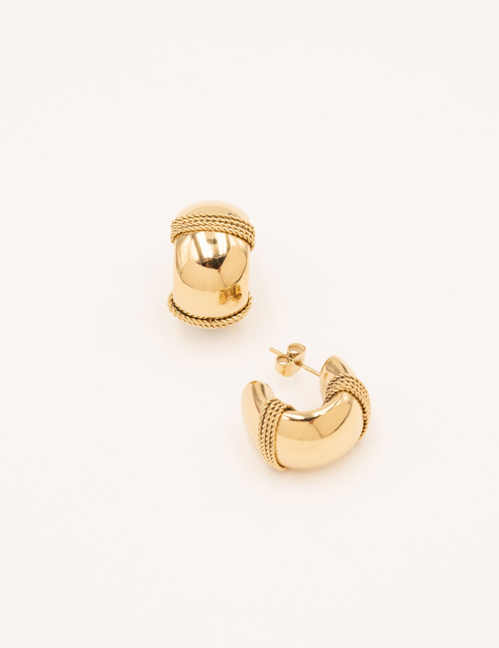 Boucles Bohm Paris - Évanie S Boucles d'oreilles type Créoles Bohm Paris Doré 