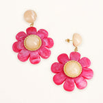 Boucles Bohm Paris - Fleuria Boucles D'oreilles Bohm Paris Rose Acétate 