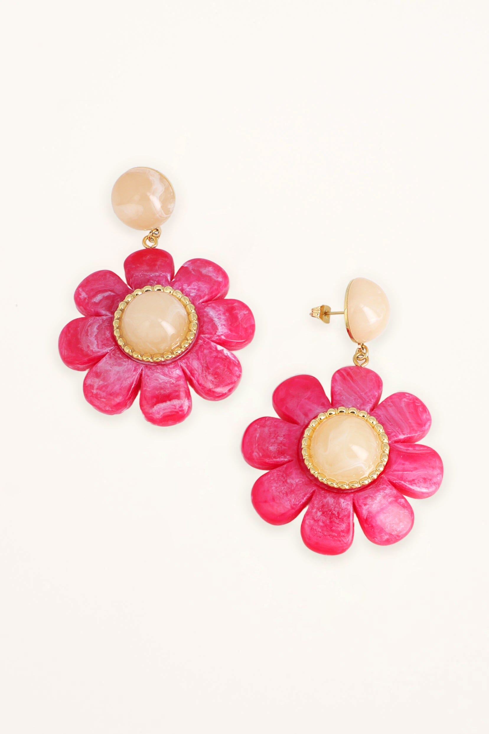 Boucles Bohm Paris - Fleuria Boucles D'oreilles Bohm Paris Rose Acétate 